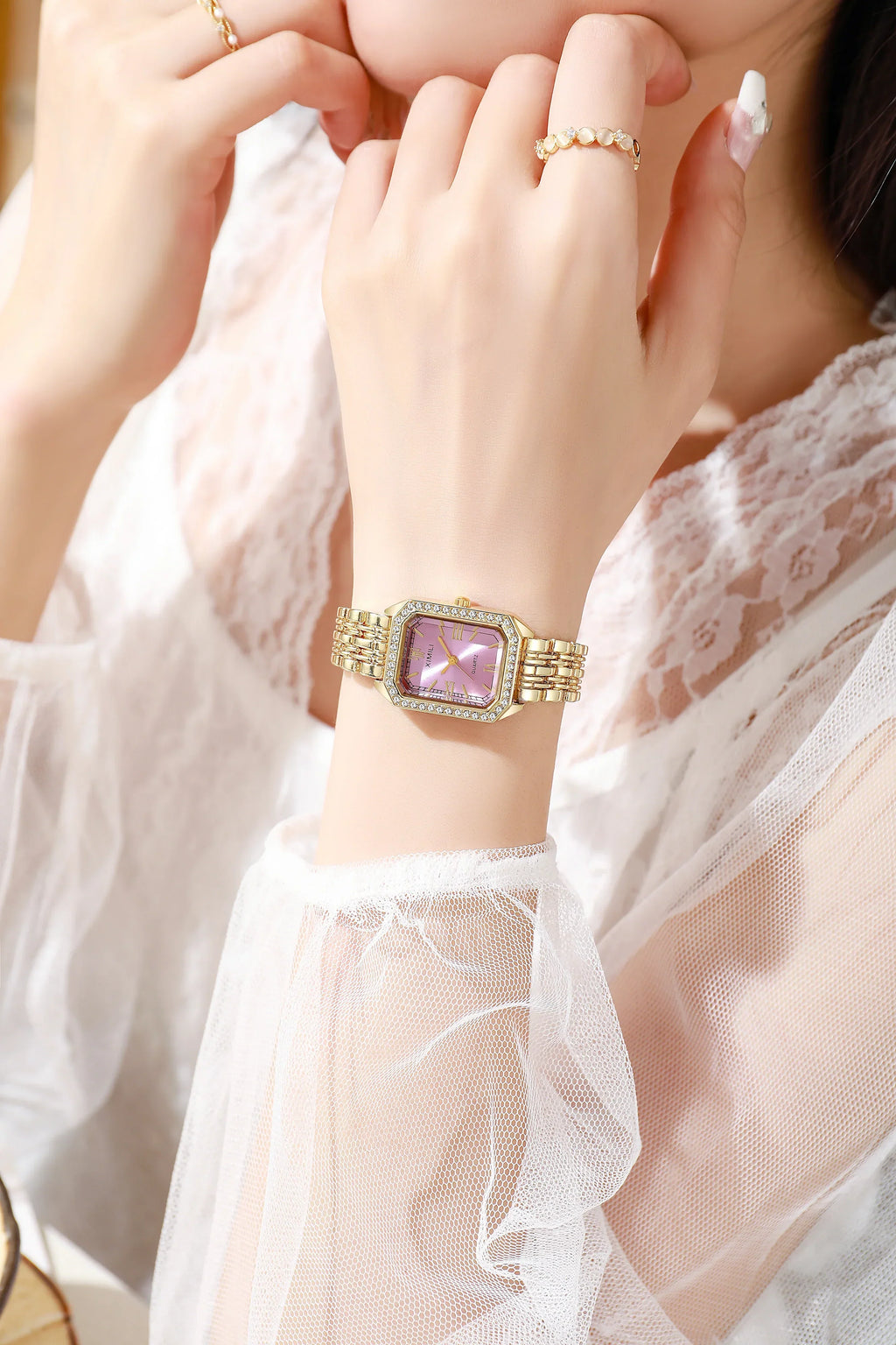 New High-end Luxury Ladies Watches Elegant Diamond Jewelry Quartz Bracelet Wristwatch Gifts for Women 2025 Fashion Dress Watch