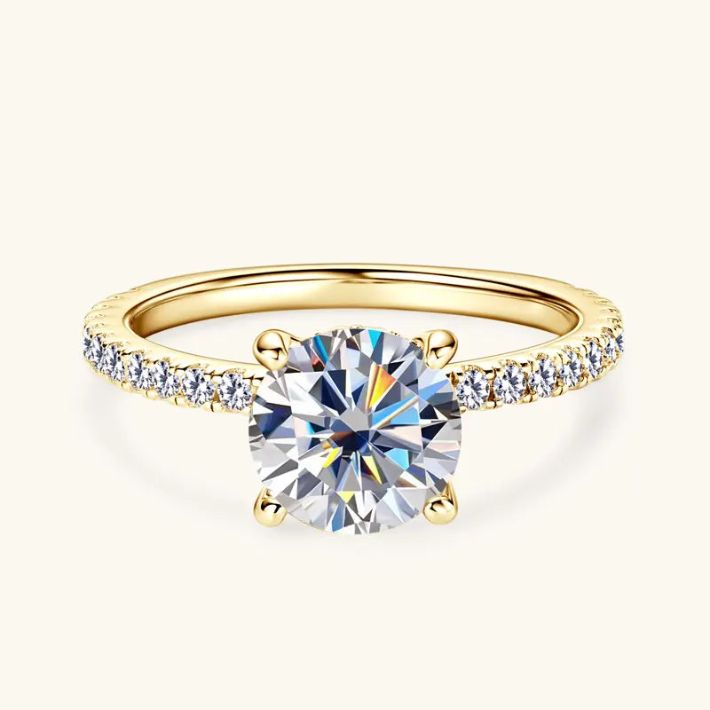 2CT Moissanite Engagement Wedding Ring for Women 925 Sterling Silver Rings Promise Finger Jewelry Sparking Lab Diamond 8mm