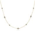 3mm&2mm Moissanite Choker Necklaces Collar Plata 925 Sterling Silver Clavicle Chain Necklace For Women Neck Jewellry Gift