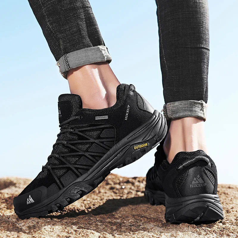 New Arrival Mens Hiking Shoes Breathable Lace Up Trekking Male Cushioning Outdoor Climbing Tourism Sneakers for Men