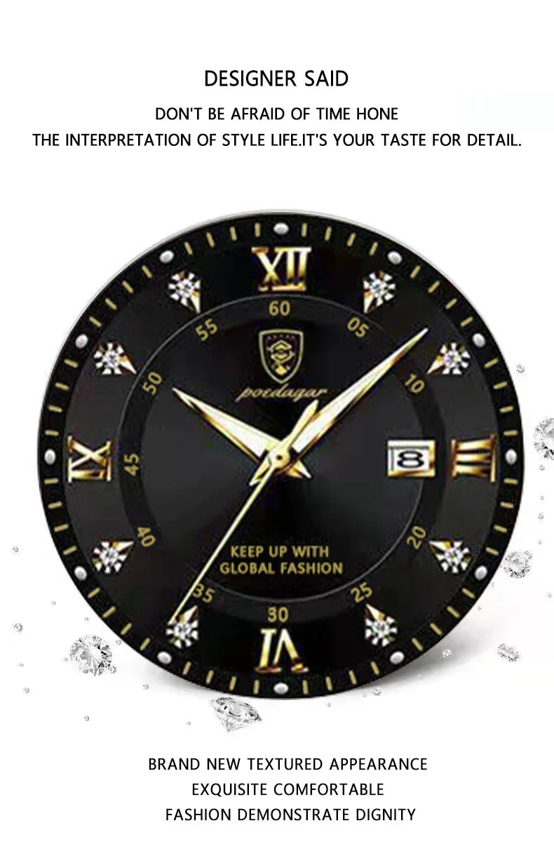 Luxury Woman Watch Waterproof Stainless Steel Luminous Date Ladies Watch Fashion Simple Casual Women’s Quartz Watches