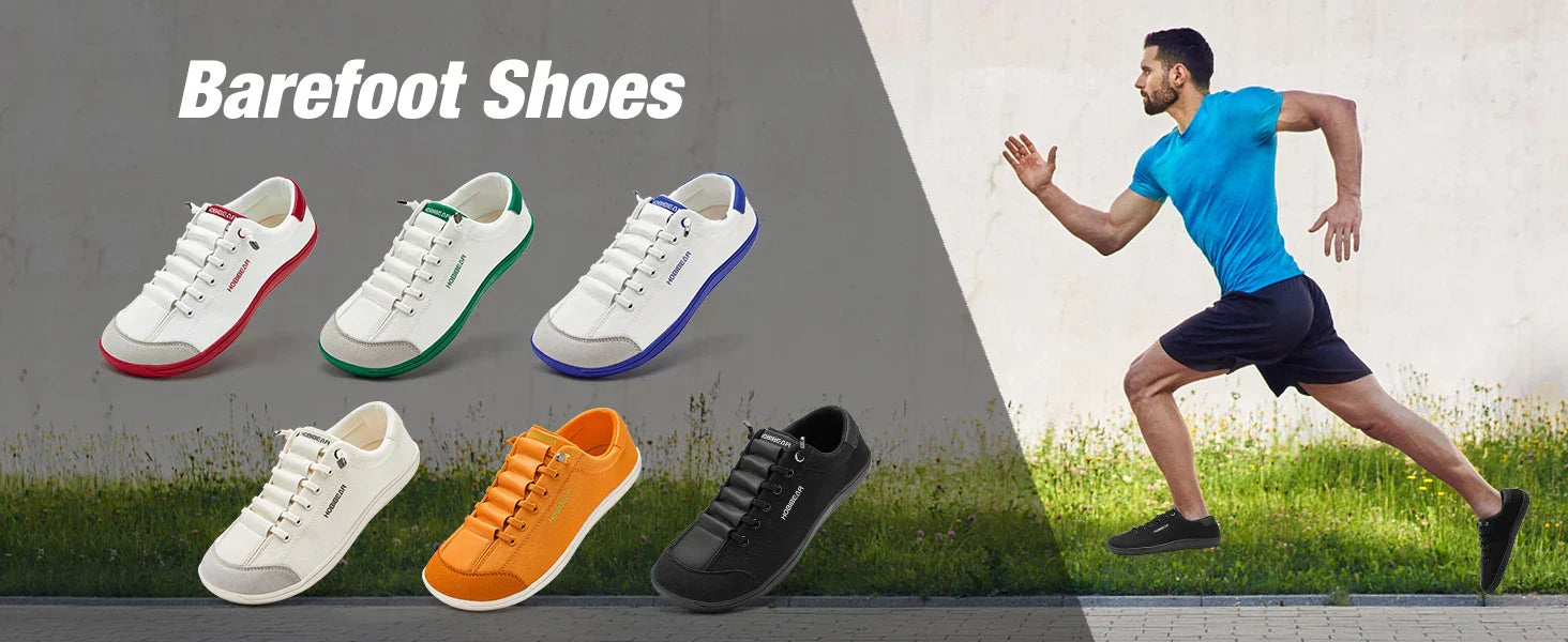 Womens Mens Barefoot Shoes | Zero Drop | Wide Toe Casual Canvas Sneakers Minimalist Walking Shoes