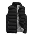 Men Vest Windproof Vest Men Jacket Sleeveless Vest Winter Jacket Casual Coat Men Down Cotton Warm Thick Waistcoat Thick Gilet