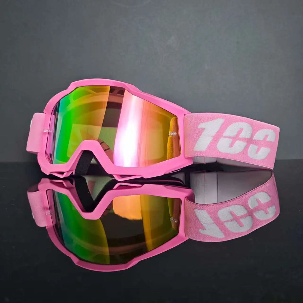 100 Motorcycle Goggles Cycling Glasses Outdoor Off-Road Ski Outdoor Sport MX ATV Dirt Bike Racing Motocross