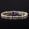 Art Deco Diamond-fire CZ-  Fancy Light Yellow Tennis Bracelet Sterling Silver 925 Fancy Party Wear Bracelet Gift