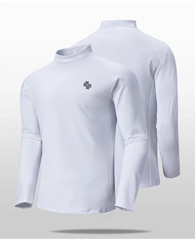 SBWL Men's High Quality Cycling Hiking Outdoor Sports Long Sleeve T-Shirt Leisure Speed Dry Running Fitness Sports Clothing Tops