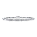 S925 Sterling Silver Moissanite Tennis Bracelet for Women Simple Row Design Elegant Sparkling Jewelry for Daily Wear