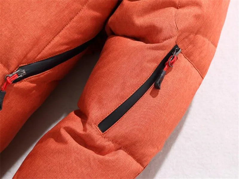 '-20 Degree Down Jacket Male Winter Parkas Men White Duck Down Jacket Hooded Outdoor Thick Warm Padded Snow Coat Oversize M-4XL