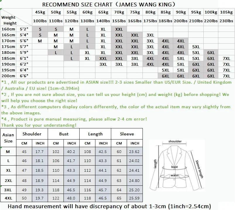 Men's High-Quality Autumn Winter Wool Coat Long Fashion Trench Coat Over-the-Knee Thick Cotton M-4XL