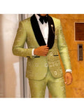Mens Suits Tuxedo Suit Set Slim Fit 2 Piece Luxurious Party Dinner Jacket Pants