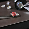 4CT Heart Cut Moissanite Ring 10*10mm D Color 925 Sterling Silver Solitaire Ring Engagement Wedding Jewelry Top Quality