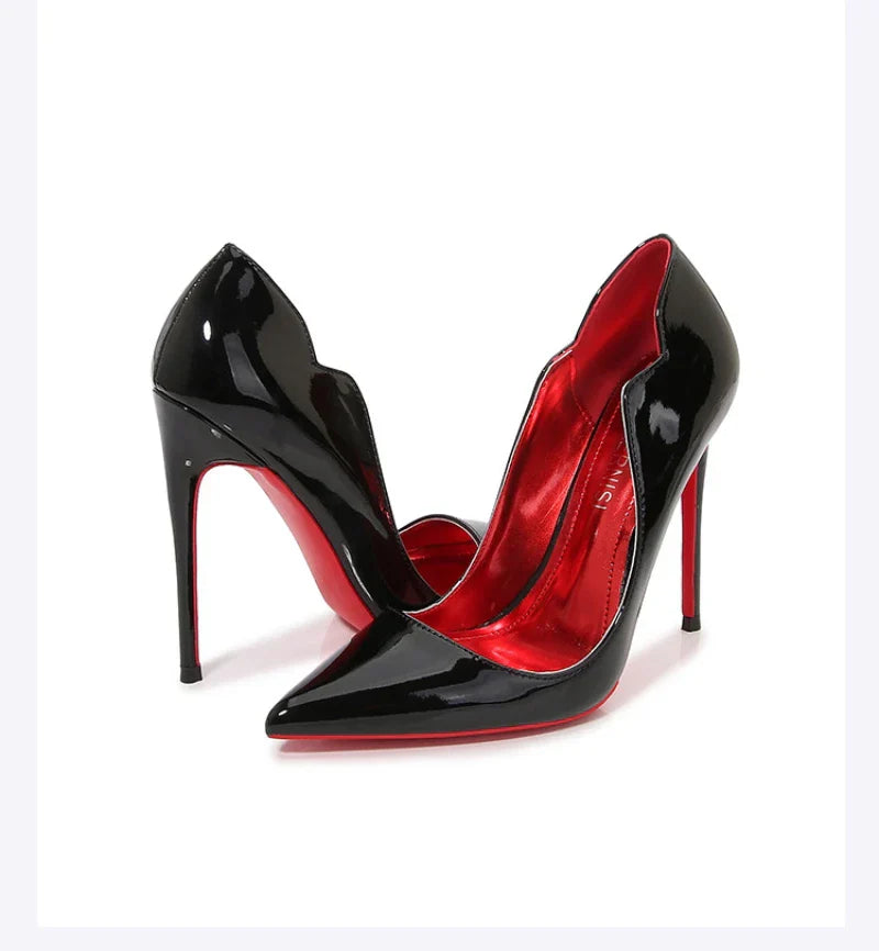 European And American Nightclubs Dressing Dance High Heels Women's Thin Heels Black Bed Pointed Toe French Single Shoes Women