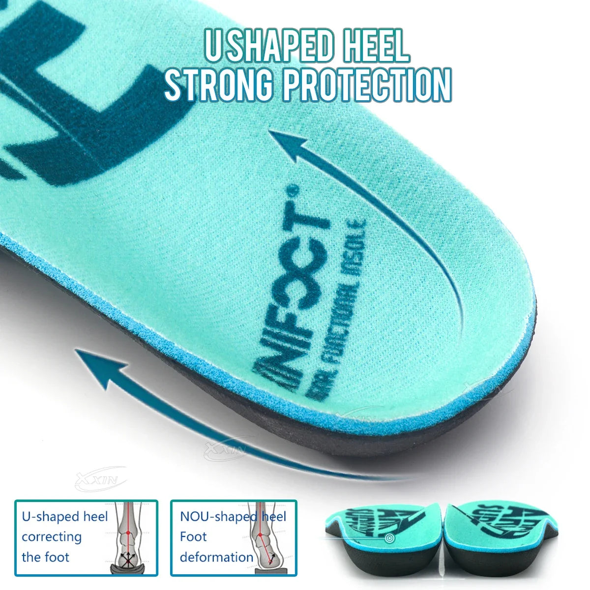 【Xxin】Arch Support Insole Orthopedic Insole Men Women Sport Shoe Insert Flat Foot Shoe Pad Size35-46