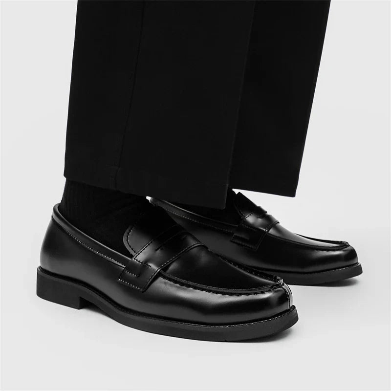 Handmade Casual Shoes Hot-selling Slip-on Flats Leather Mens Dress Loafers Luxury Comfy Moccasins Male Walking Business Shoes