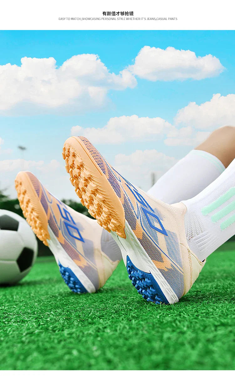 Men Soccer Shoes Society FG/TF Professional Original Women Football Boots Cleats Grass Outdoor Training Unisex Non Slip Sports