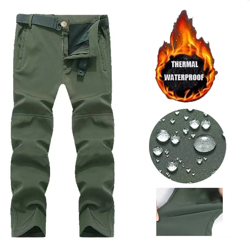 Men Military Tactical Winter Autumn Warm Sharkskin Fleece Hood Cargo Jackets Camping Hiking Climbing Hunting Outdoor Waterproof