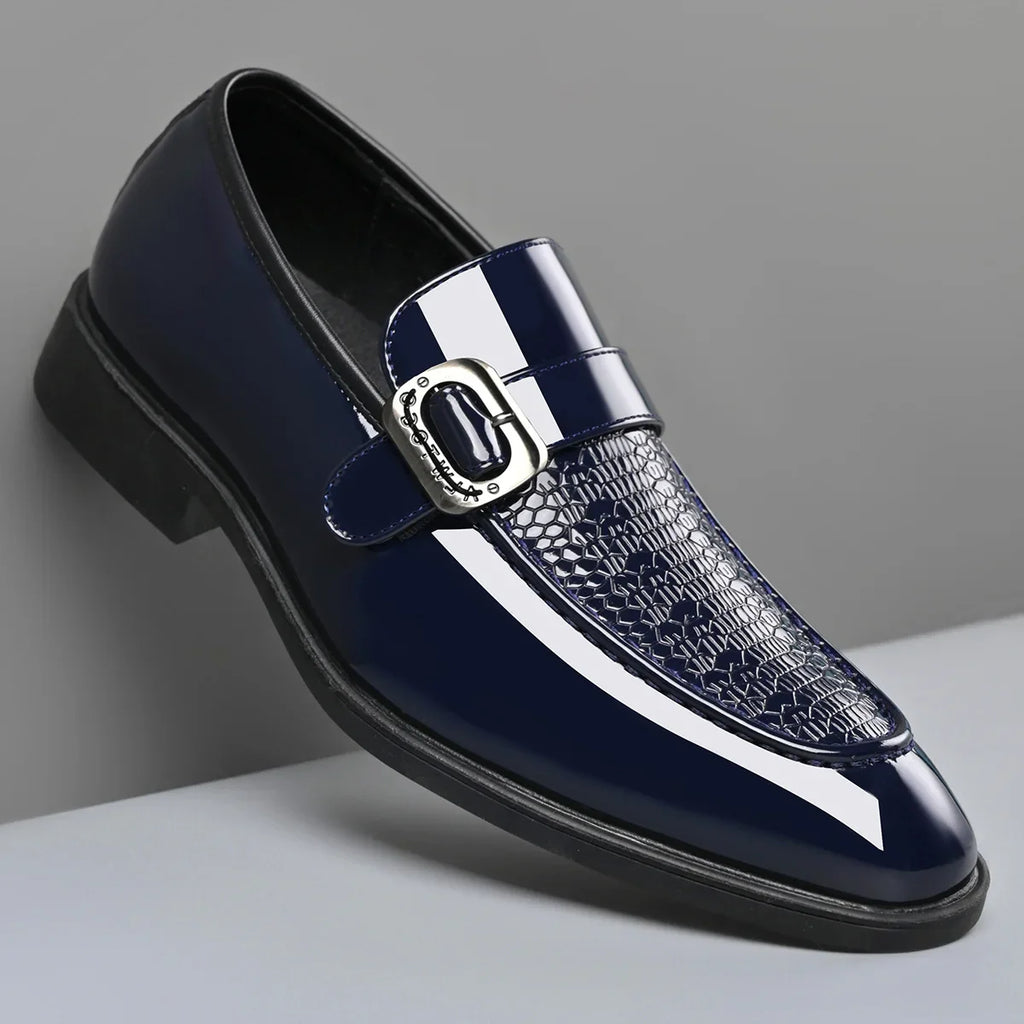 Party Wedding Oxford Footwear New Arrival Leather Men Casual Shoes Office Work Business Shoes Pointed Toe Loafers Brogue Shoes