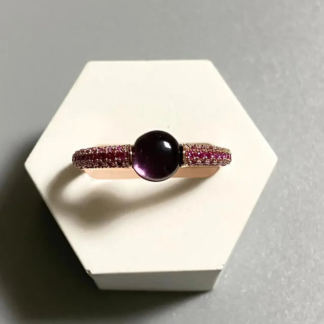 6mm Round Candy Style Ring for Women 33 Colors Purple Zircon Crystal Inlay Jewelry Birthday Gift