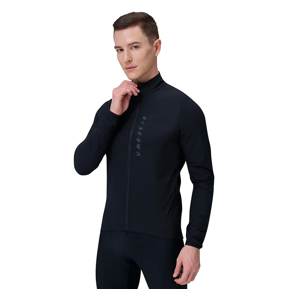 Men Cycling Jacket Lightweight Breathable Anti-UV Cycling Windbreaker High Quality MTB Road Bike Jersey 2-Way Zipper