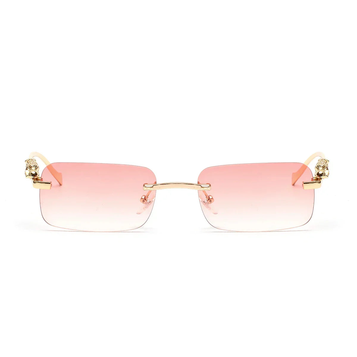 rimless sunglasses UV400 fashion square metal glasses for men women designer man's brand sun glasses shades for outdoor