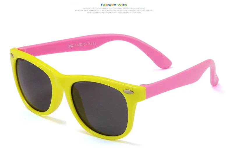 Classic Kids Silicone Sunglasses UV400 Eyewear for Boys Girls TR90 Goggles Children Sunglasses UV Protection Kids Eyewear