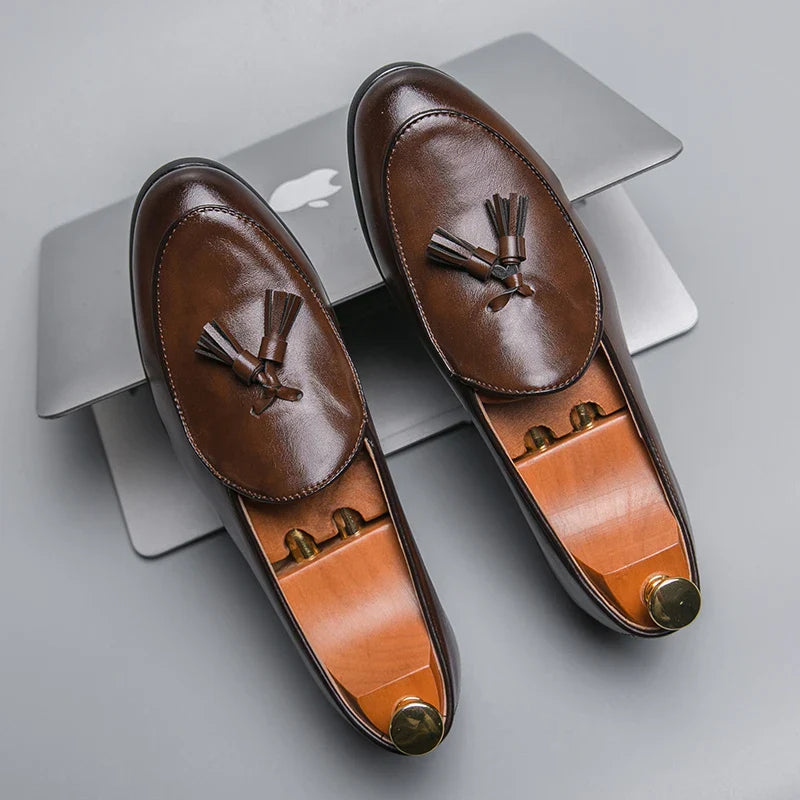 Men’s Tassel Loafers – Trendy Comfortable Slip-On Shoes for Office & Casual Wear
