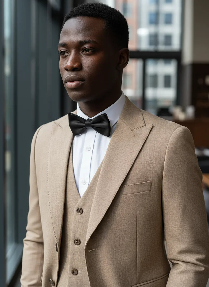 New 2 buttons on suit modern design mens office wear blazer coustime homme luxe Bead edge craftsmanship
