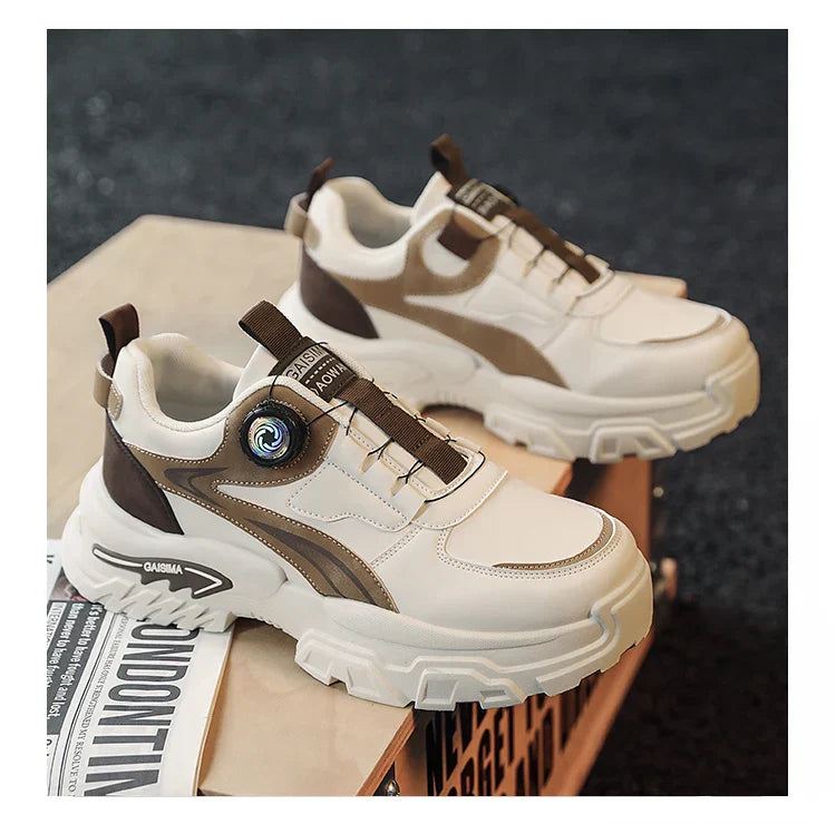 Autumn New Men's Versatile High-Top Trendy Thick-Soled Running Shoes Casual Fashion Sneakers Suitable for Outdoor Sports