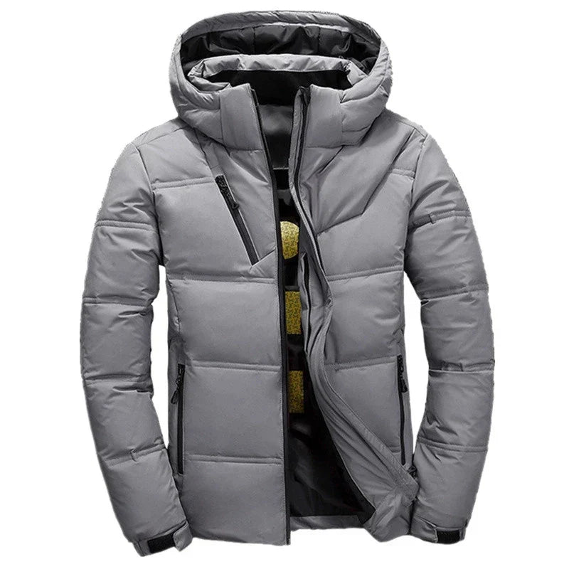 '-20 Degree Down Jacket Male Winter Parkas Men White Duck Down Jacket Hooded Outdoor Thick Warm Padded Snow Coat Oversize M-4XL