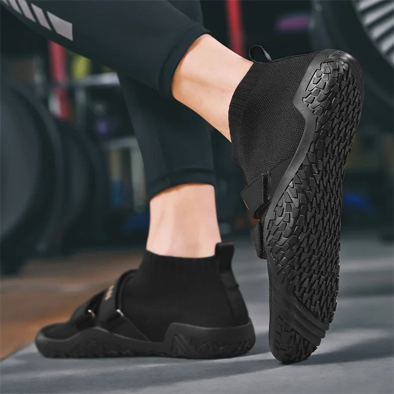 Deadlift Shoes Weight Lifting Shoes for Men Women Weightlifting Squat Shoes Fitness Cross-Trainer Barefoot Gym Training Sneakers