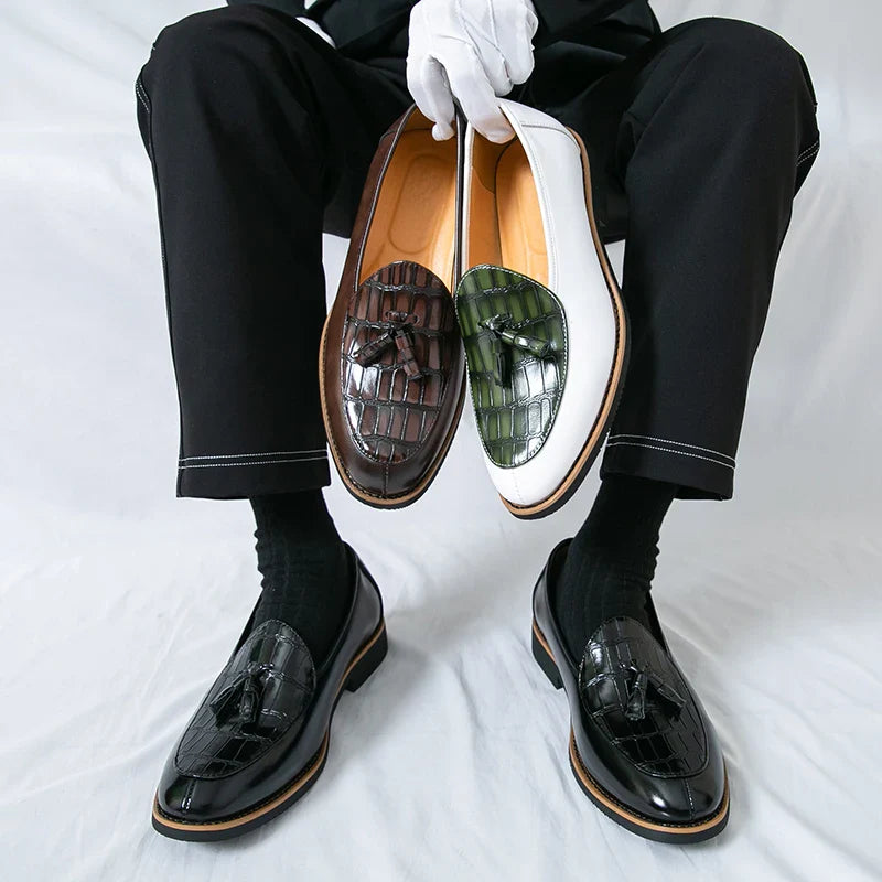 Men's Formal Wedding Dress Shoes – Classic Lace-Up Oxford for Parties & Ceremonies