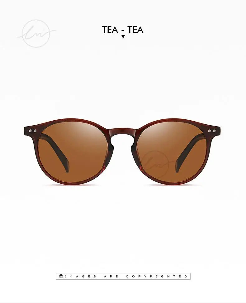 Retro Round Sunglasses Women Men Ultralight TR90 Polarized Unisex Driving Shades Vintage Sun Glasses UV400 Gafas De Sol