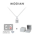0.5 Carat D Color Moissanite Lock Pendant Necklace For Women 925 Sterling Silver Party Stackable Fine Jewelry With Boxes