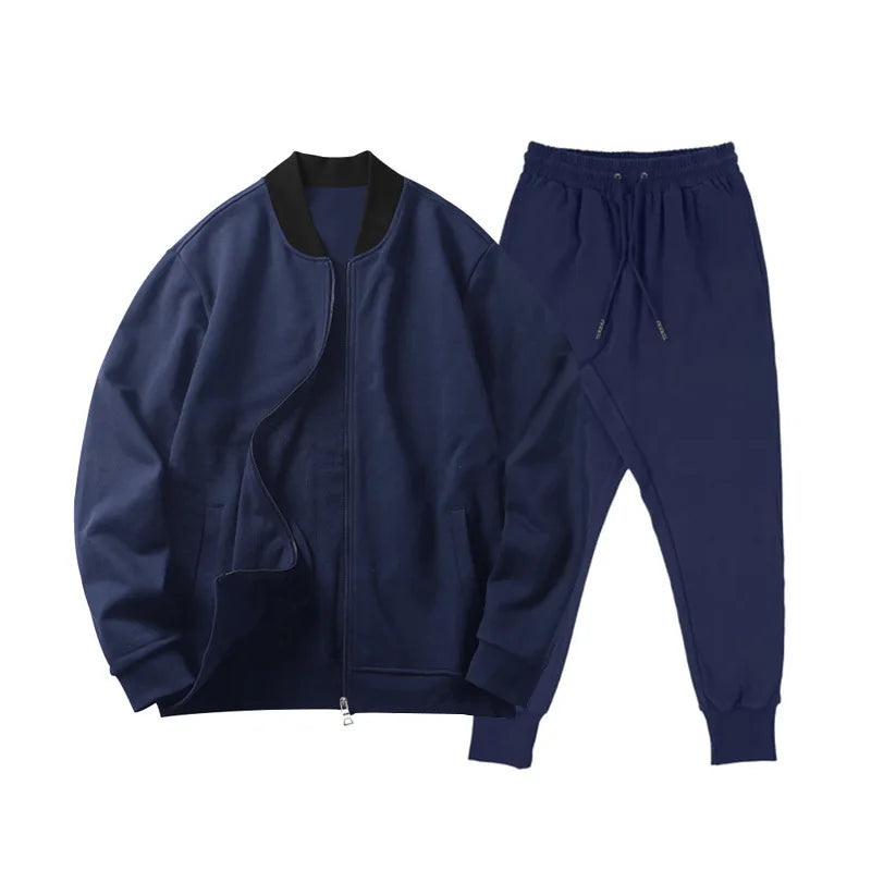 2025 Men's Fitness Sports Style Outdoor Casual Zipper Set In Stock