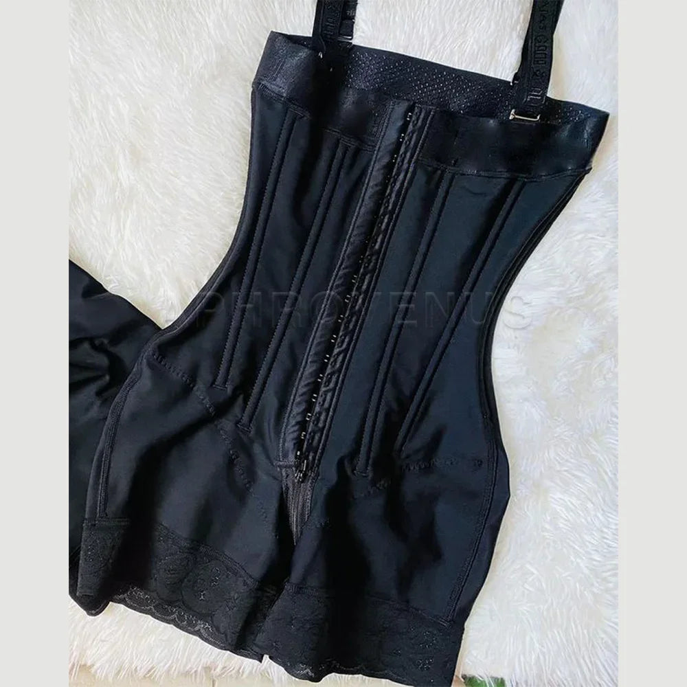 Fajas Colombianas High Compression Body Shaper with Bones Slimming Waist Trainer Shapewear Post Surgery Butt Lifter Shaper