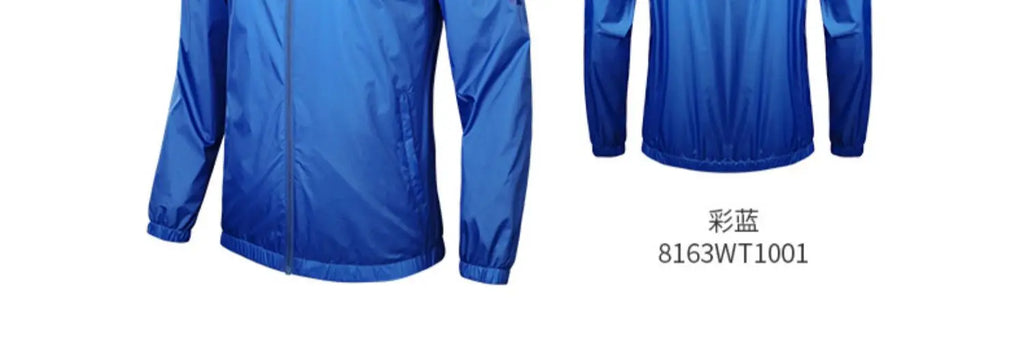 Men's Waterproof Jacket  Windbreaker Soccer Training Lightweight  Training  Outwear Quick Dry Coat  8163WT1001