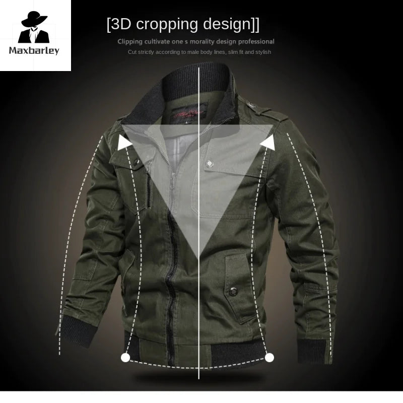 Casual solid color jacket, zippered pocket, stand up collar, oversized jacket, tough guy style, thin motorcycle top