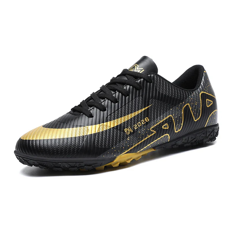 Professional FG/TF Soccer Cleats Men Football Boots Long Spike Grass Match Breathable Lightweight Comfortable Training Sneakers