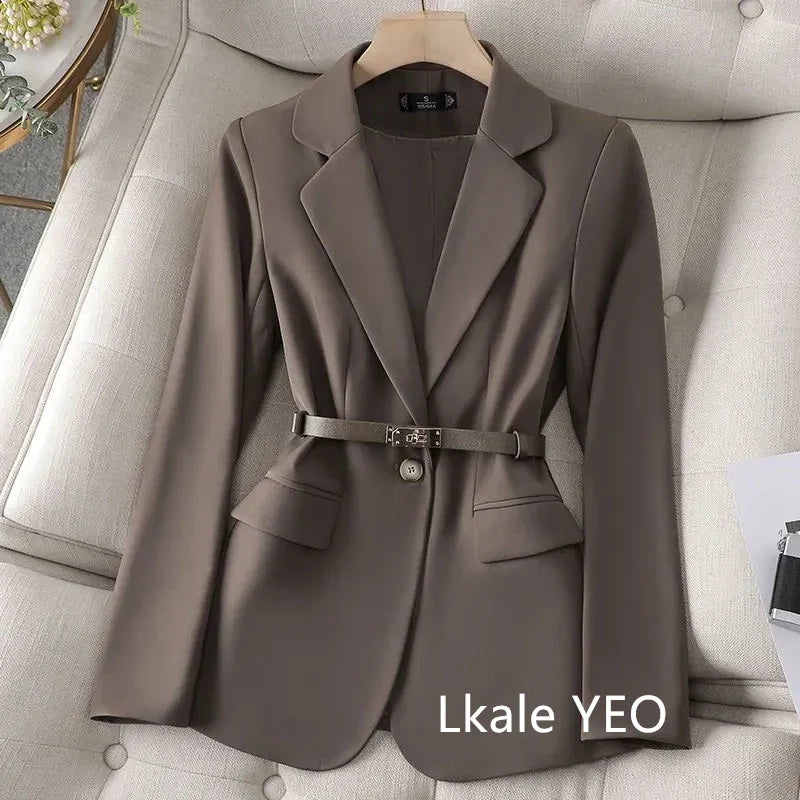 Women's Suit Jacket 2025 Spring Autumn Temperament Cultivate Oneself Ladies Blazer Coat Fashion Trend Versatile Lady Outerwear