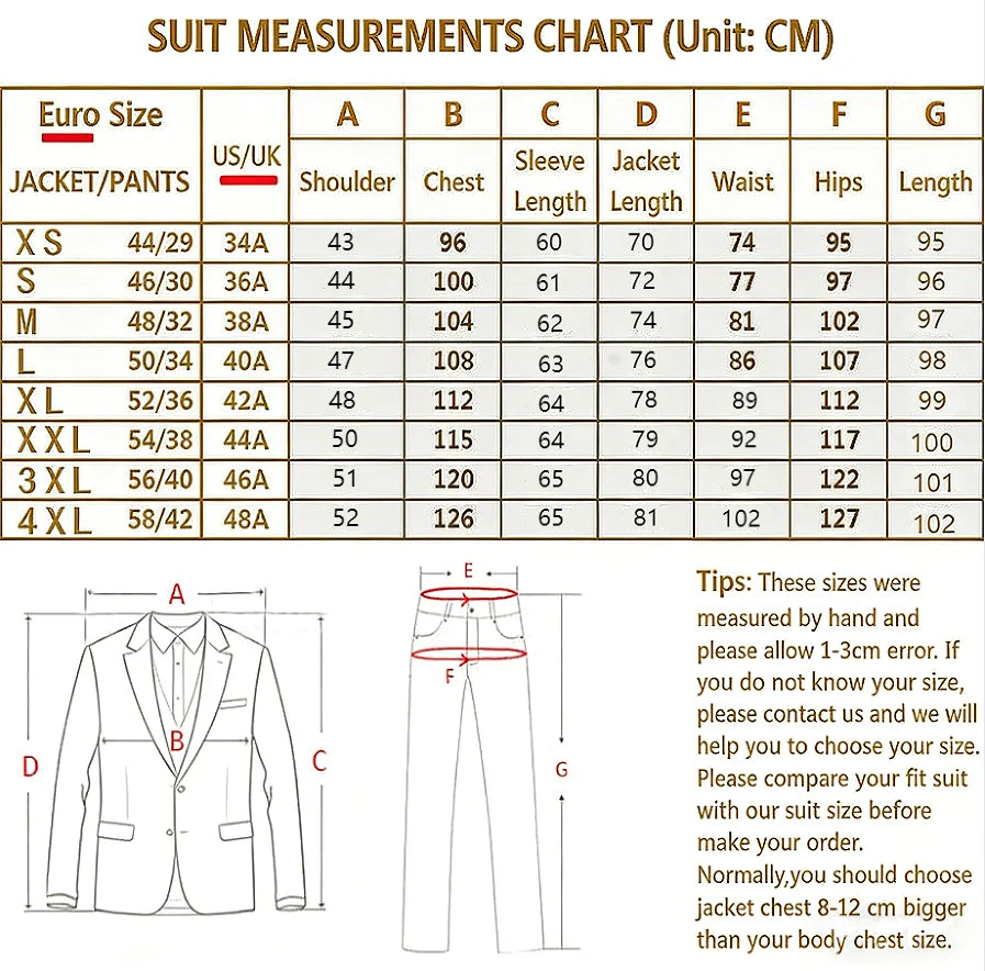 Classic Men Suit Sets Wedding Banquet Groomsman Slim Fit Blazer Pants Two Pieces Formal Activities Male Business Costumes