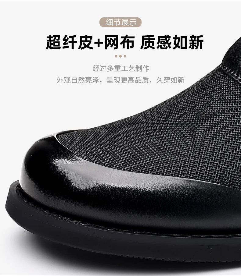 Leisure Walk Male Loafers Outdoor Anti-slip Men's Driving Shoes Handmade Business Footwear Elegantes Slip on Flats Oxford Shoes