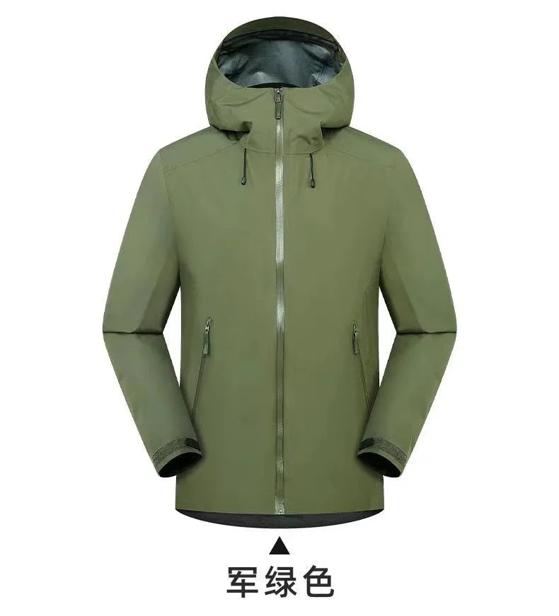 Beta Embroidery Logo Rain Jacket Sports Climbing Windproof Waterproof Three Layer Ski Camping Outdoor Mountain Unisex Coat
