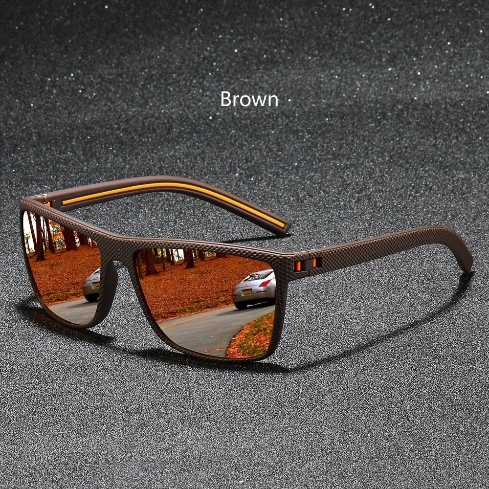 Fashion Nail Decoration Vintage Square Polarized Sunglasses Men Women Brand Designer Sun Glasses Driving Fishing UV400 Eyewear