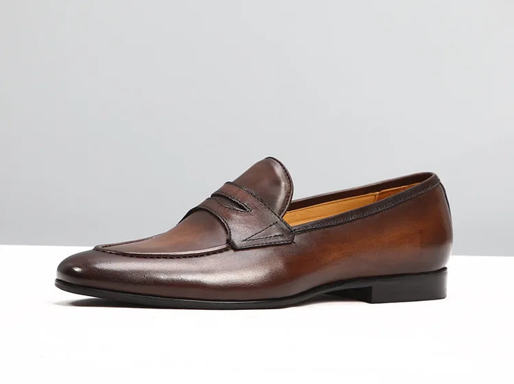 Italian Style Men's Loafers Tassel Genuine Suede Leather Comfortable Slip on Wedding Party Dress Shoes for Men Casual Shoes