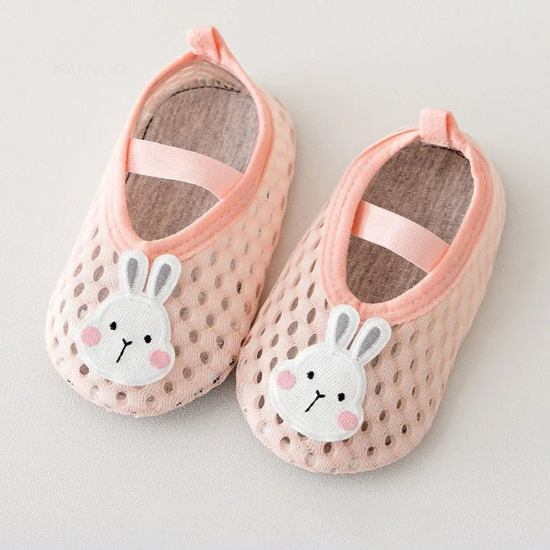 Spring Summer Newborn Baby Socks Shoes Cartoon Children Anti Drop Toddler Shoe Soft Sole Anti Slip Boys Girls Kids First Walkers