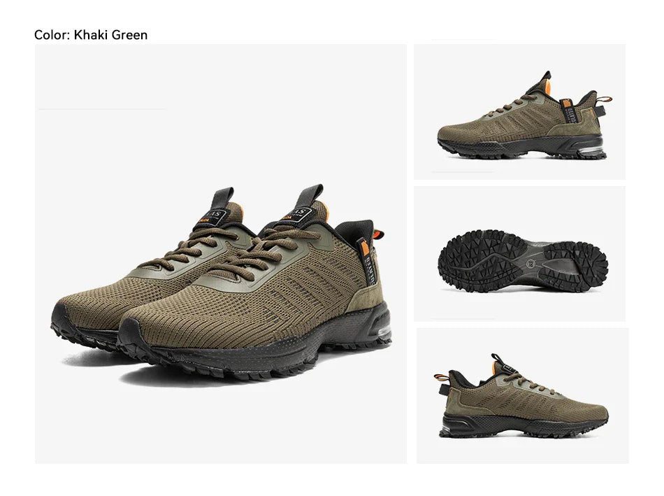 Running Shoes For Men Lightweight Sneakers Man Designer Mesh Sneaker Lace-Up Male Breathable Sports Tennis Shoe