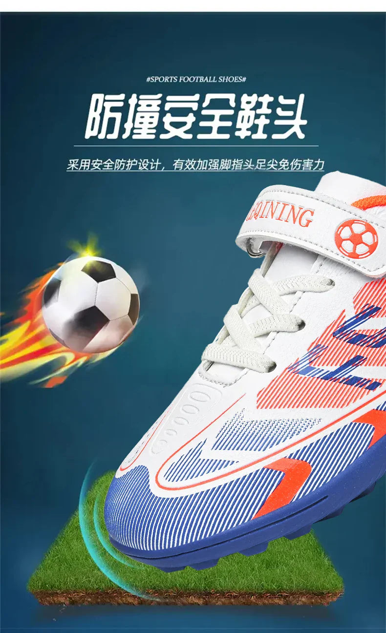 Kids Soccer Shoes School Football Boots Professional Cleats Grass Training Sport Footwear Boys Outdoor Futsal Soocer Boots 30-38