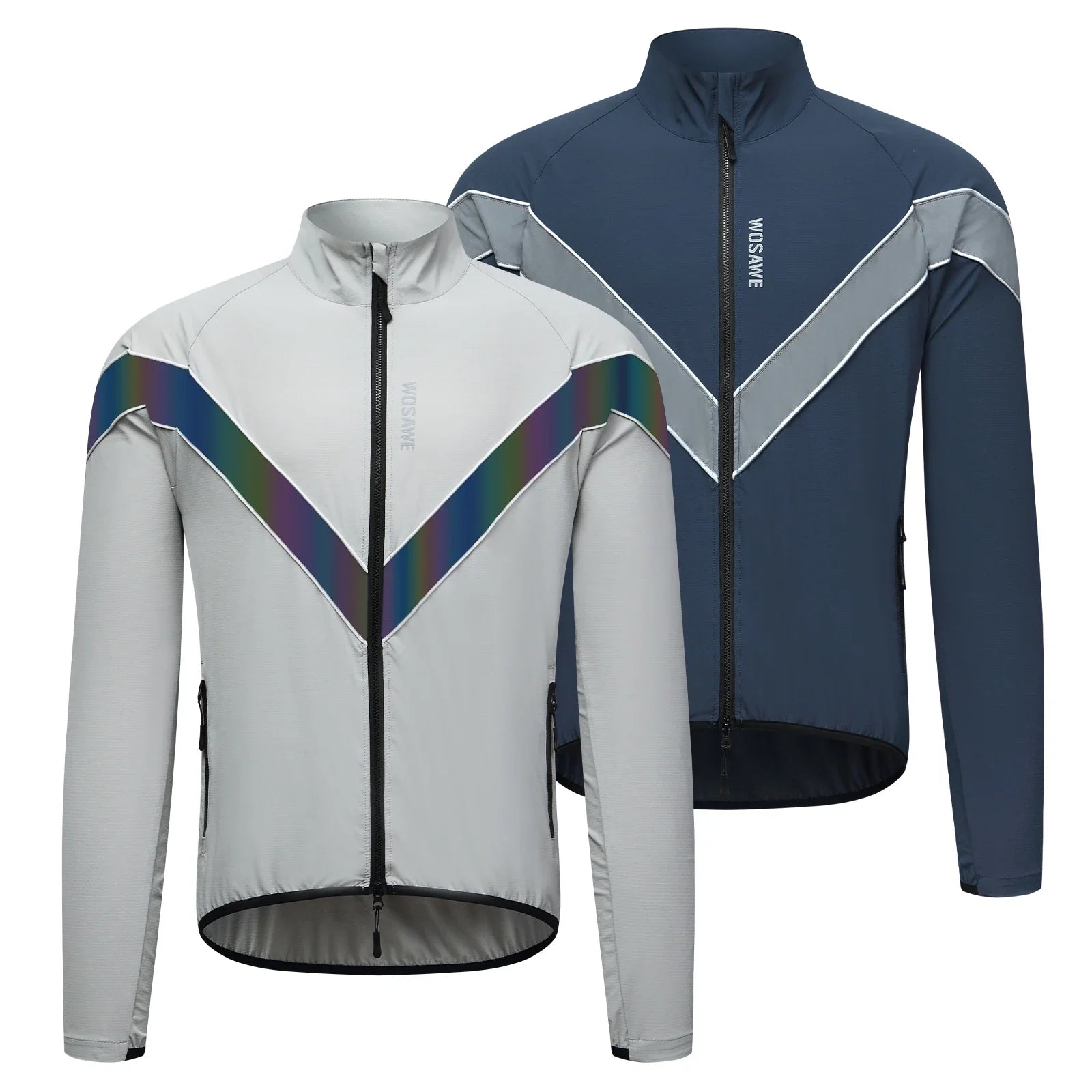 Reflective Cycling Jacket Winter Autumn Bicycle Windbreaker Bike Soft Windproof Waterproof Motorbike Jacket Men Coat