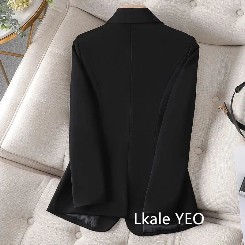 Women's Suit Jacket 2025 Spring Autumn Temperament Cultivate Oneself Ladies Blazer Coat Fashion Trend Versatile Lady Outerwear
