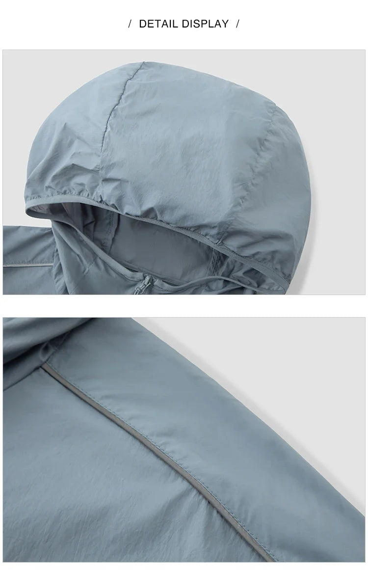 Sun Protection Jacket Men Outdoor Lightweight Cool Feeling Triple Protection 2025 New Summer Top